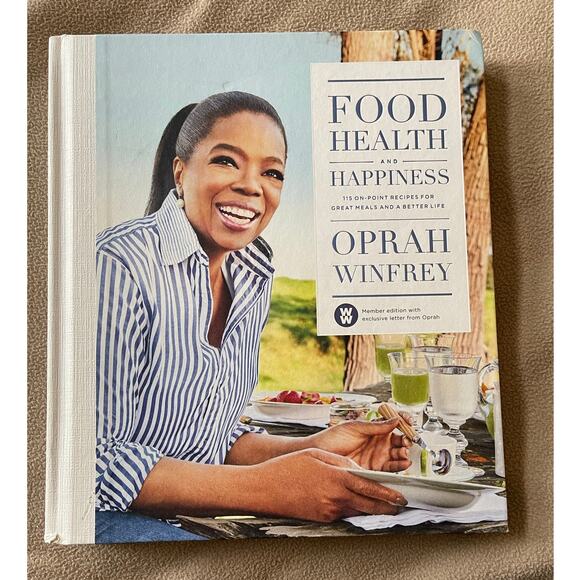 Food Health & Happiness by Oprah Winfrey Hardcover Cookbook Great Recipes WW - Picture 9 of 9